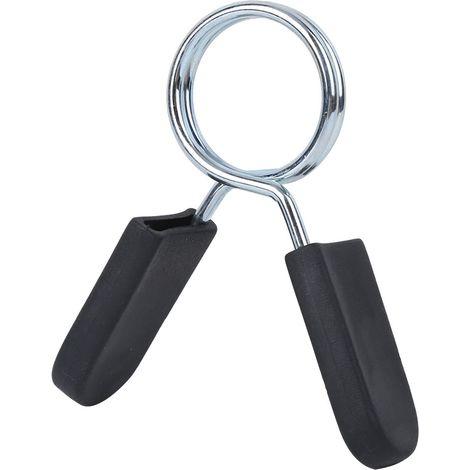 Lot de 4 clips à ressort pour haltères, fixation par rotation, diamètre intérieur 28 mm. (1/5)