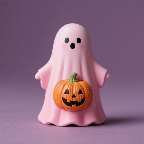 Fantôme - Décoration Résine Halloween - Ornement de Table - Salle de Séjour - Lot de 1 (1/2)