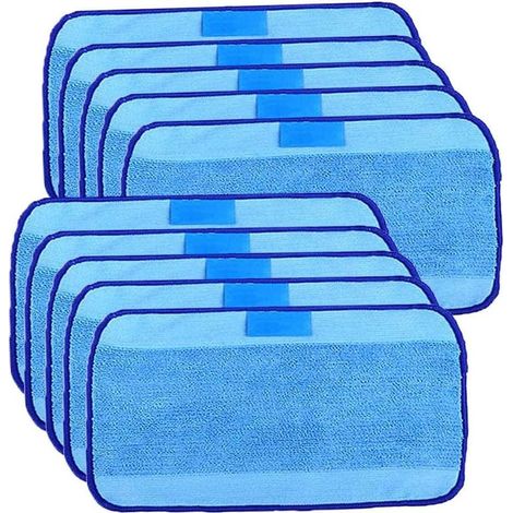 Set of 10 cloth of cleaning in microfiber compatible with i Robot Braava 321 380 320 380 t Mint 5200c 5200 4200 4205 (1/5)