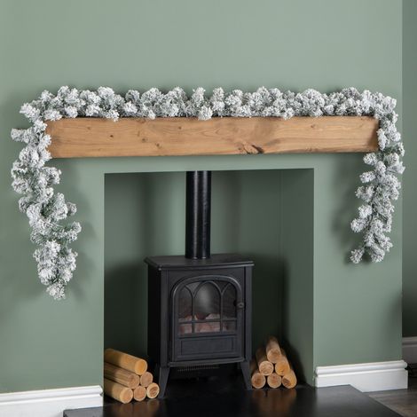 2.7m Imperial Snowy Christmas Garland with 180 Tips (1/5)