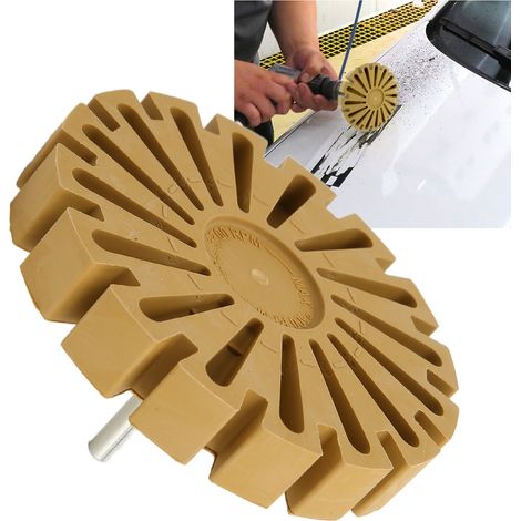 Meule pour perceuse électrique de 4 pouces, disque de 100 mm pour enlever la colle des pales de ventilateur. (1/5)