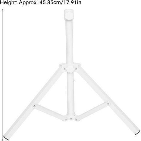 Support Parasol - Fer - Pliable - Pour Plage Jardin Camping Peche - Hauteur 45 5 Cm - Blanc - 1 Piece (1/4)