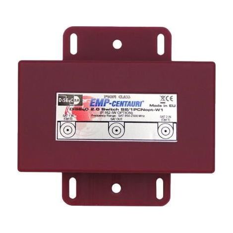 Commutateur DiSEqC 2/1 Option EMP Centauri, 2 Entrées LNB 1 Sortie HD 3D 4K
