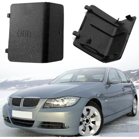 (Type A) Convient aux BMW Série 3 E90 E91 E92 E93 (conduite à gauche) - Cache de prise de diagnostic OBD noir - Cache décoratif pour panneau (conduite à gauche) - Référence : 51437147538 (1/5)