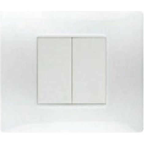 Simon urmet placca flexa tecnoplmero 2m bianco 11802.bn