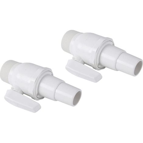 [NIEMALS VERWENDET]  Stück Schwimmbad-Absperrventil, Schwimmbad-Schlauchadapter, Schwimmbad-Absperrventil, Kolbenventil, Schwimmbad-Filterpumpen-Zubehör, Schwimmbadpumpen-Ersatzarmatur für Skimm