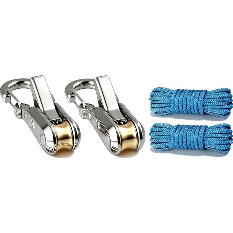 Seilzubehör für Outdoor-Zelte, geeignet für Zelte und Hängematten, Seiltrommelset (2 Trommeln, 2 Seile) (1/5)