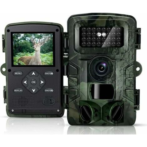 1 Caméra de chasse, détection 0,2 s / angle 120° / vision nocturne sans lueur / écran LCD 2,4 pouces / étanchéité IP54 (1/5)