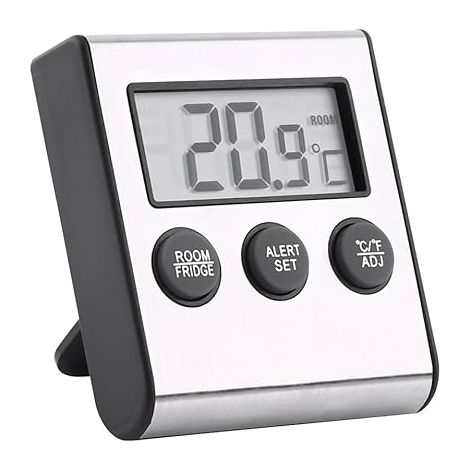 Sonde de 148mm pour barbecue et pâtisserie –Thermomètre de cuisson numérique 0250°C avec minuterie d'alarme –  Précision ±1°C (1/5)
