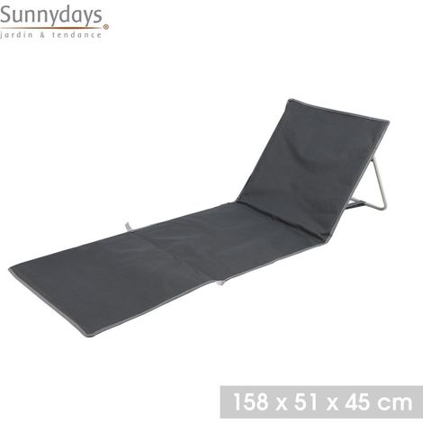 Matelas de plage Sierra Blanca anthracite (1/3)