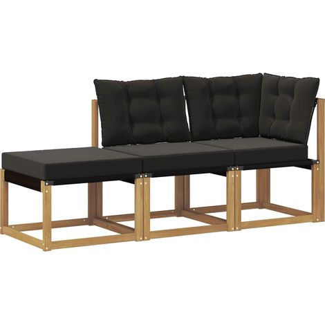 Maison Exclusive - Sectional Sofa Einheiten mit Kissen 3 Stück We