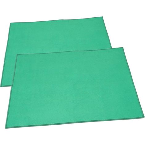 2pièces Tapis de Table Jong Carré Antidérapant et Antibruit pour Jeux de Cartes Poker Nappe Verte pour Maison (1/5)