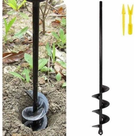 Gartenbohrer 4 x 42 cm – Manganlegierungsstahl – Kompatibel mit 18-V-Bohrmaschinen – Grabt mühelos im Boden (1/5)
