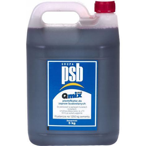 Plastifiant pour mortiers de construction Qmix Plus 5 kg
