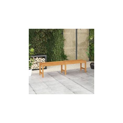 Banc de jardin 180cm bois de teck solide (1/5)