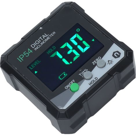 Rapporteur magnétique numérique 4x90° IP54 avec écran LCD, inclinomètre et mesureur d'angle électronique (1/5)