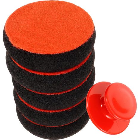 Éponge de Polissage Voiture Haute Densité Kit Tampons Applicateurs Cire Uniformité de Lustrage Outil Sûr pour Nettoyage et Cirage Automobile (1/5)