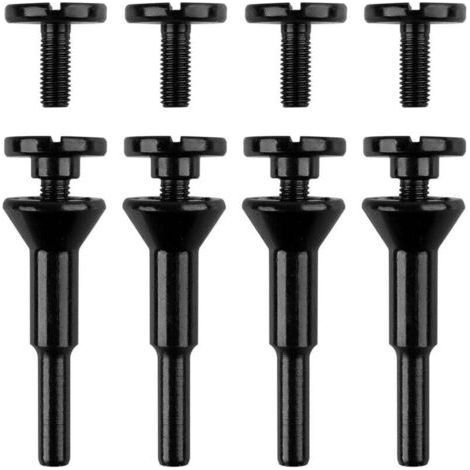 PA Supporto per mandrino di montaggio per mola da taglio, fori da 3/8\" e 1/4\", confezione da 4, per smerigliatrice angolare, accessori, punte da trapano