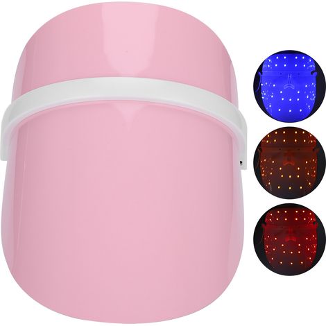 Appareil de photothérapie faciale à LED tricolores pour le traitement des rides et le rajeunissement de la peau (1/5)