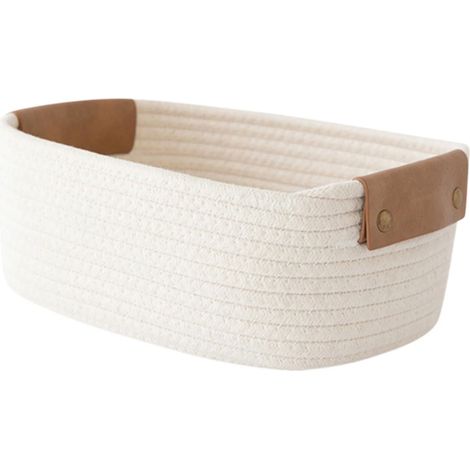 petits paniers de rangement pour étagère, cubique, paniers tressés pour étagères, rangement de bureau, décoration intérieure (1/5)