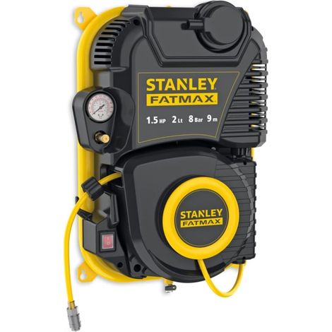 compressore aria a muro stanley "wall tech pro" 2l 1,5hp