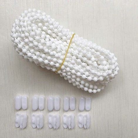 Filiyano-Chaînette de 10 mètres pour store enrouleur, 10 maillons, cordon pour stores verticaux, stores enrouleurs, pièces de rechange, (blanc) (1/3)