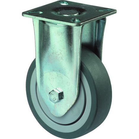 BS Rollen BS Apparaterolle A110, Bockrolle, Rad-Ø 100 mm, Tragkr. 65 kg, Platte 60x60, Kunststoff, Kugellager (1/2)