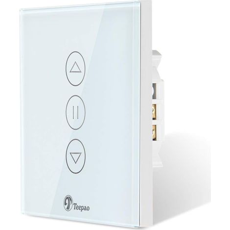 Interrupteur de volet roulant Smart Minuterie Compatible avec Echo et Assistant, Interrupteur Horloge pour moteur de volet roulant (1/5)