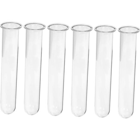 Lot de 6 Tubes à essai en Verre pour la Propagation de l'eau, Design léger pour la Maison et Le Bureau, vases tubulaires Pratiques pour Arrangements de Plantes et terrariums (1/5)
