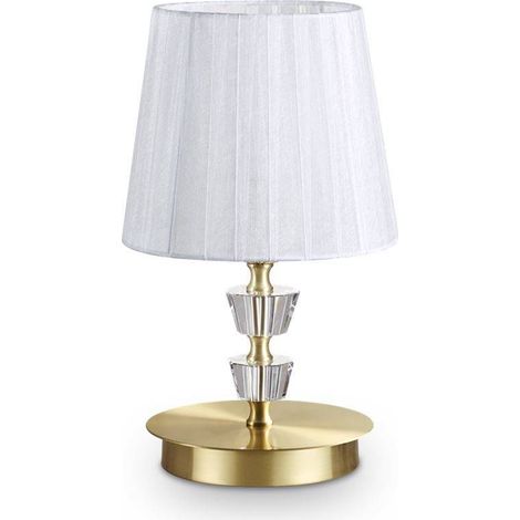 Ideal Lux Pegaso - 1 mesa de luz latón satinado claro