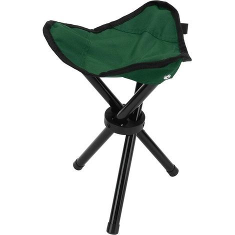 Tabouret Trépied de Camping, Tabouret Pliant Portable Léger Chaise Trépied de Camping pour Randonnée Chasse Marche Pêche Voyage(Vert) (1/5)
