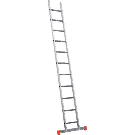 Echafaudages Stéphanois – Échelle simple professionnelle 3,51 m – Aluminium léger – Charge maximale 150 kg – Patin antidérapant haute sécurité