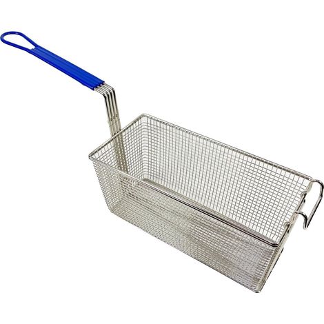 Panier de rechange pour friteuse - 1 unité - Acier inoxydable robuste - Compatible gaz et électrique - Usage professionnel restauration - 340x165x150 mm (1/3)