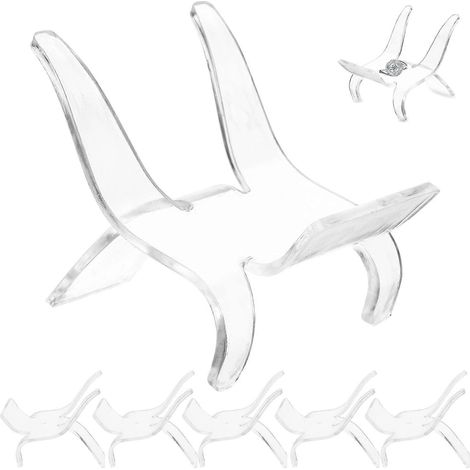 Présentoir en forme de chaise pour cristaux, compatible avec 10 pierres, support en acrylique transparent (1/5)
