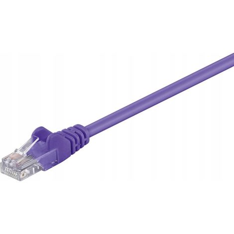 MicroConnect U/UTP CAT5e 0,25M PVC viola