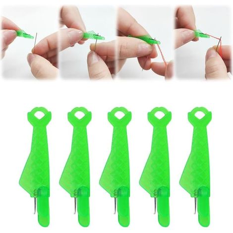 Accessoires Couture Aiguilles Couture Enfile Aiguille Machine à Coudre Plastique DIY Enfile-Fil, Passe Fil Couture Enfile-Aiguilles pour Coudre à Main & Quilting Craft (5)
