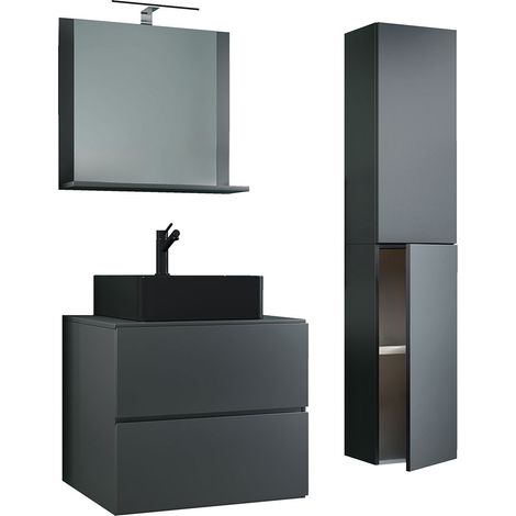 4 pcs lavabo salle de bain meubles Lendas 60 cm L 150x93x52 - VCM (1/4)