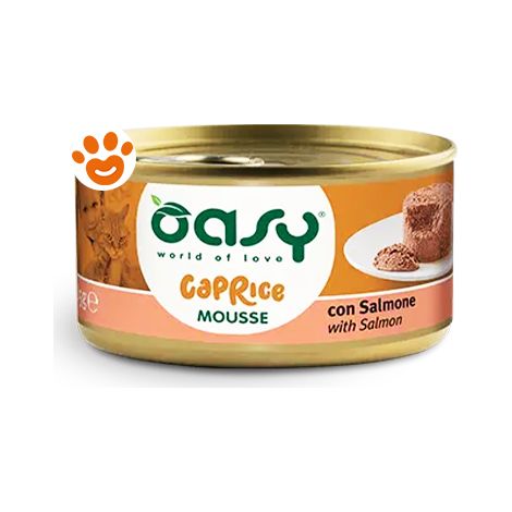 Oasy Cat Caprice Mousse con Salmone - Oasy Cat Caprice Mousse con Salmone - Lattina Da 85 Gr