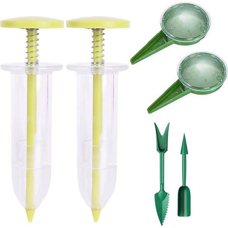 Mini semoir distributeur de graines, petit épandeur de graines avec outils de repiquage, semoir manuel portatif (1/5)