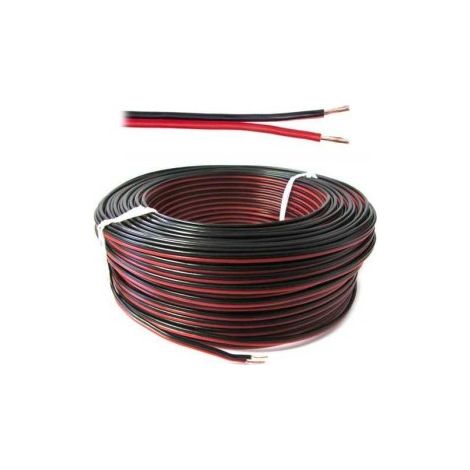 Cavo filo Multipolare Doppino Piattina FLRY Sezione 2x1,5 mmq Rosso Nero