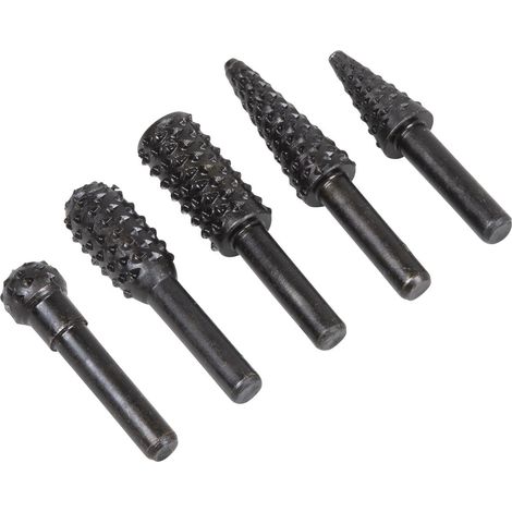 Sealey RWBS5 Rotary Burr Rasp Drill Bit Set 5pc