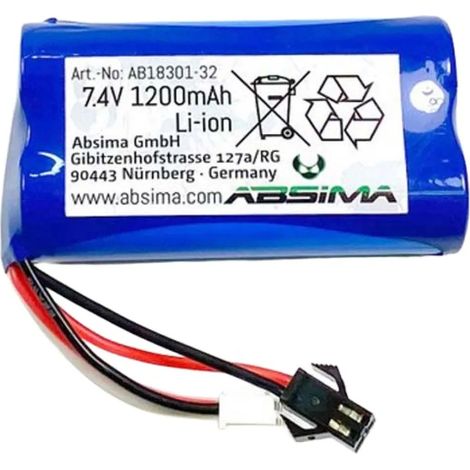 Batería Absima 18301-32 Li-ion 7.4 1200mAh