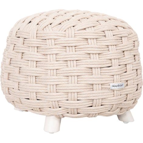 Pouf da giardino in lino beige obbae - Hespéride