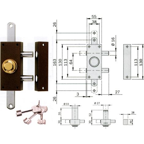 Vanne de dérivation pour pompe triple mm 60 sans tiges 910335 Industr. ISEO