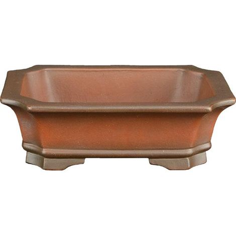 Vaso per bonsai rettangolare in gres 14,5x10,5x4,5 cm - SM145