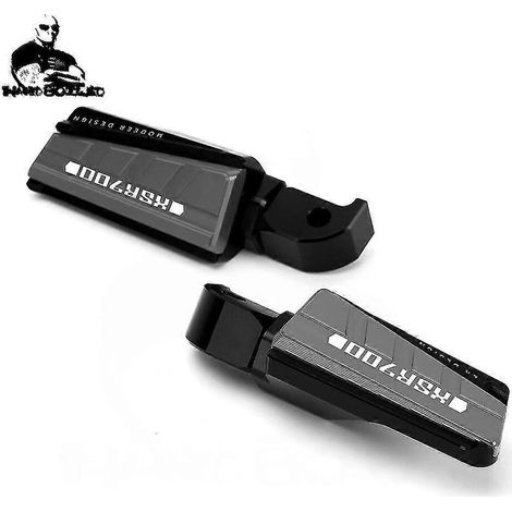 Fußrasten-Set für Yamaha Niken TDM900, TDM 900 A, XSR 700, 900, XSR700, XSR900, SCR 950, Tracer 700/GT, 900/GT – Grau