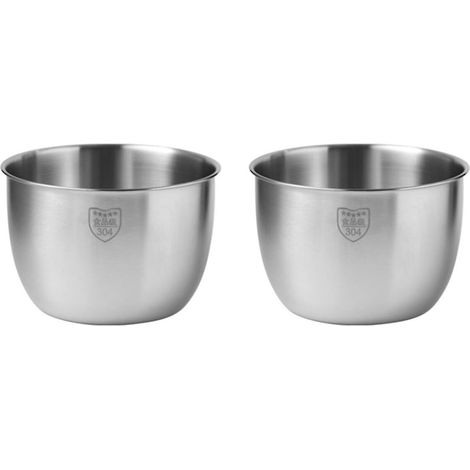 Bol De Mélange - Acier Inoxydable 304 - 2800 ml - Pour Cuisine Et Préparation Alimentaire - 2 Pièces
