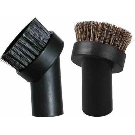 Brosse aspirateur 2 pièces Brosse à poils durs et souples Compatible avec aspirateurs 32mm Nettoyage humide et sec (1/4)