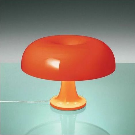 lampe de table champignon Lampe de table en polycarbonate,4 sources lumineuses LED gratuites,Orange,Avec source lumineuse (1/4)