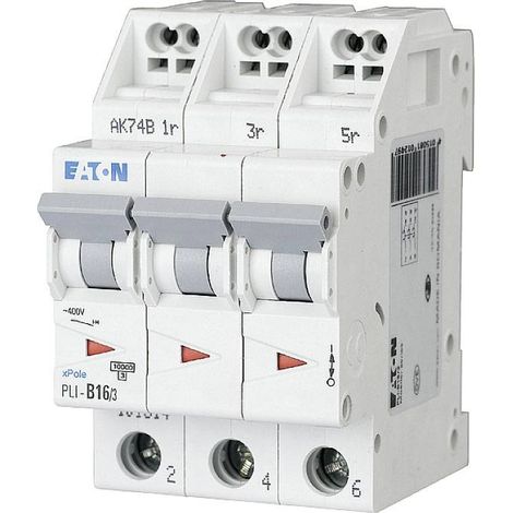 Disjoncteur Eaton PLI-B16/3 16 A 10 kA
